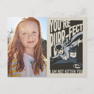 バットマンバレンタイン  キャットウーマン – あなたはPurr-fect ポストカード