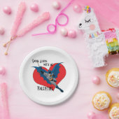 バットマンバレンタイン |一緒にスイング ペーパープレート (パーティー)