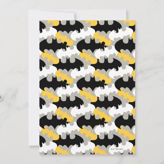 バットマンヘッドすごいヒーローボーイズ誕生日 招待状 (裏面)