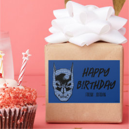 バットマンヘッドマントラ |ハッピーホリデー 長方形シール