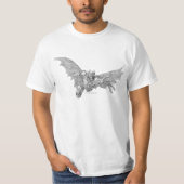 バットマンランギングフォワードスケッチ2 Tシャツ (正面)