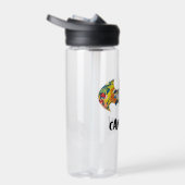 バットマンロゴネオン80のグラフィティ ウォーターボトル (右面)