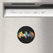 バットマンロゴネオン/80sグラフィティ マグネット (インサイチュ (食洗機))