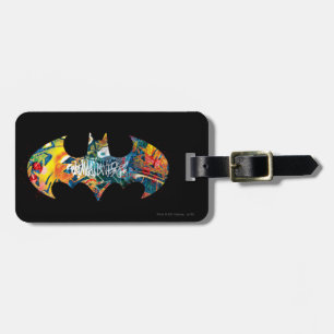 バットマンロゴネオン/80sグラフィティ ラゲッジタグ
