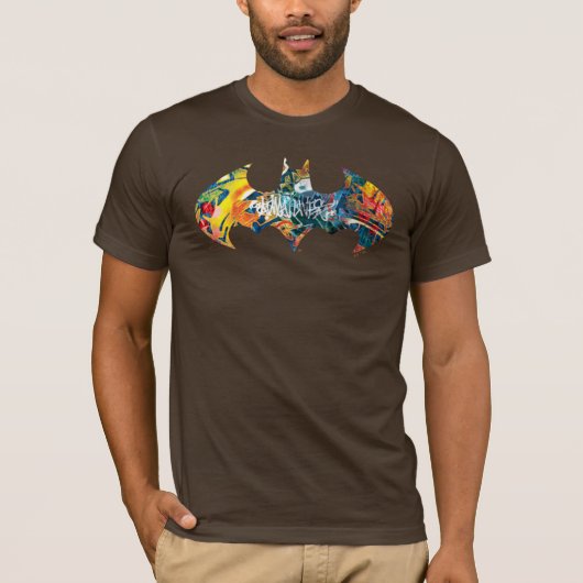 バットマンロゴネオン/80sグラフィティ tシャツ (正面)