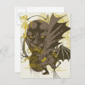 バットマンヴィンテージグランジポートレート ポストカード (正面/裏面)