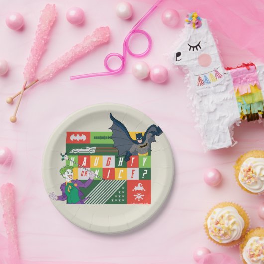 バットマン対ジョーカーいけなまたはニース ペーパープレート (パーティー)