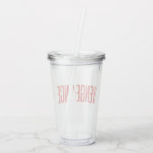 バットマン復讐のシルエット アクリルタンブラー (裏面)