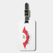 バットマン手書きこうもりロゴ ラゲッジタグ (正面縦)