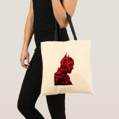 バットマン新聞のシルエット トートバッグ (正面(商品))