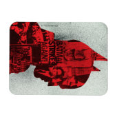 バットマン新聞のシルエット マグネット (横)