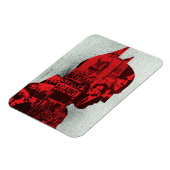 バットマン新聞のシルエット マグネット (左側)