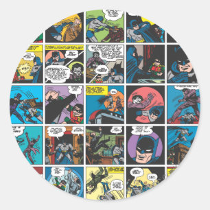 バットマン漫画パネル5x5 ラウンドシール