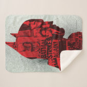 バットマン紙のシルエット シェルパブランケット (正面(横))