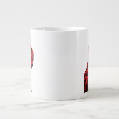 バットマン紙のシルエット ジャンボコーヒーマグカップ (正面)