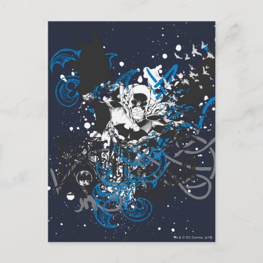 バットマン結び糸細工 ポストカード (正面)