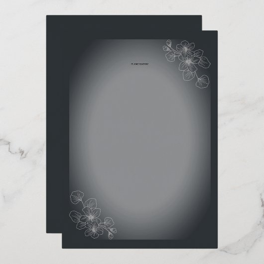 バットマン荷車を引く発表 箔招待状 (正面/裏面)