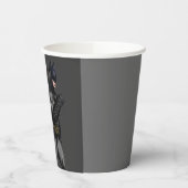 バットマン記号 |こうもりシンプルシルエットロゴ紙C 紙コップ (左)