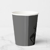 バットマン記号 |こうもりシンプルシルエットロゴ紙C 紙コップ (右)