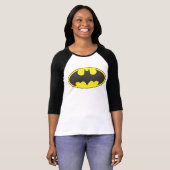 バットマン記号 |こうもり楕円ロゴ トライブレンドTシャツ (正面フル)