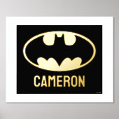 バットマン記号 |こうもり楕円ロゴ 箔ポスター (正面)