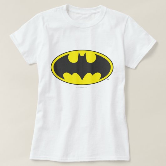 バットマン記号 |こうもり楕円ロゴ Tシャツ (デザイン正面)