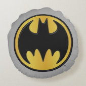 バットマン記号 |クラシック丸型ロゴ ラウンドクッション (裏面)