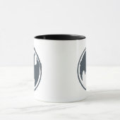 バットマン記号 |グレーグランジロゴ マグカップ (中央)