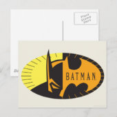 バットマン記号 |シルエットロゴ ポストカード (正面/裏面)