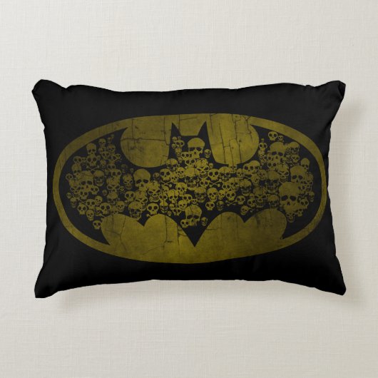 バットマン記号 |スカルロゴのこうもり アクセントクッション (正面)