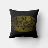 バットマン記号 |スカルロゴのこうもり クッション (裏面)