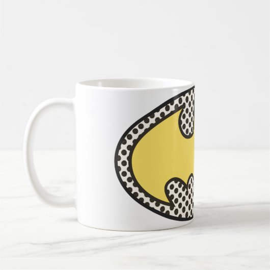 バットマン記号 |ロゴの表示 コーヒーマグカップ (左)