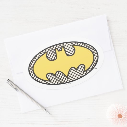 バットマン記号 |ロゴの表示 楕円形シール (封筒)