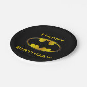 バットマン記号 |楕円グラデーションロゴ ペーパープレート (アングル)