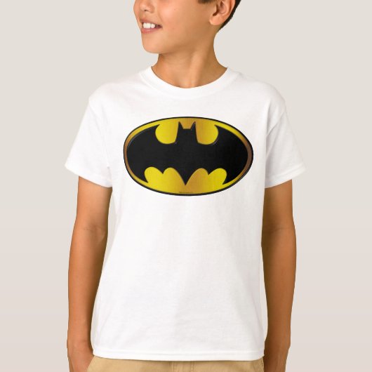バットマン記号 |楕円グラデーションロゴ Tシャツ (正面)