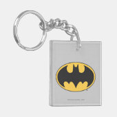 バットマン記号 |楕円ロゴ キーホルダー (正面左)
