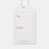 バットマン記号 |楕円ロゴ ギフトタグ (裏面)