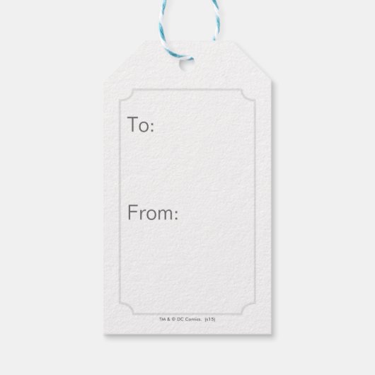 バットマン記号 |楕円ロゴ ギフトタグ (裏面)