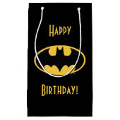 バットマン記号 |楕円ロゴ スモールペーパーバッグ (正面)