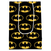 バットマン記号 |楕円ロゴ ミディアムペーパーバッグ (裏面)