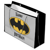 バットマン記号 |楕円ロゴ ラージペーパーバッグ (正面アングル)