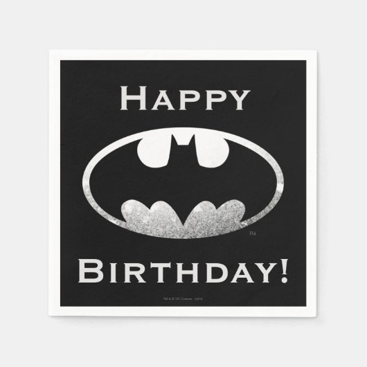 バットマン記号 |粒状ロゴ スタンダードカクテルナプキン (正面)
