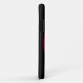 バットマン記号 |赤い黒のロゴ Case-Mate iPhoneケース (裏面/右)