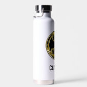 バットマン記号 |金ゴールドロゴ |名前の追加 ウォーターボトル (右面)