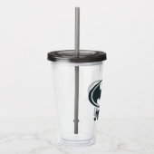 バットマン記号 |黒と白のロゴ アクリルタンブラー (右)