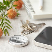 バットマン記号 | Insigniaスケッチロゴ キーホルダー (側面)