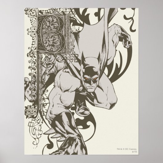 バットマン飾とレターB ポスター (正面)
