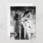 バットマン |こうもり飛んでいるスルーゴッサム ポストカード (正面/裏面)