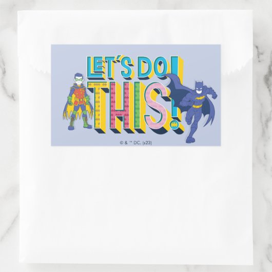 バットマン |これを行う 長方形シール (バッグ)