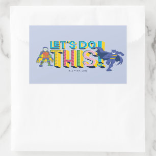 バットマン これを行う 長方形シール